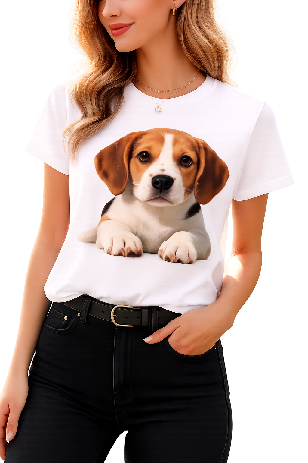 T-Shirt Beagle Filhote no Campo