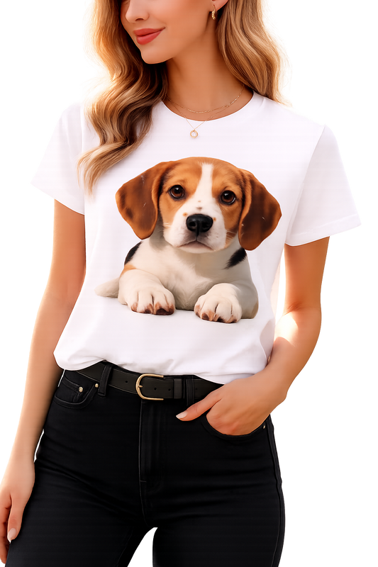 T-Shirt Beagle Filhote no Campo
