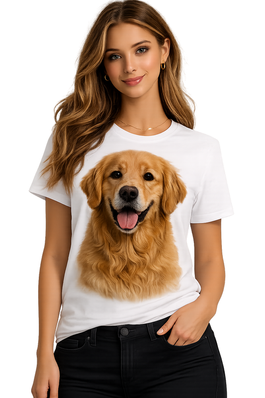 T-Shirt Golden Retriever Sorridente