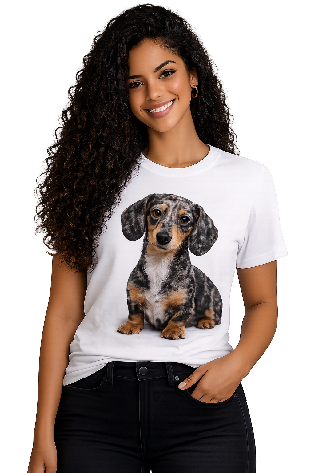 T-Shirt Dachshund Arlequim (Dapple)