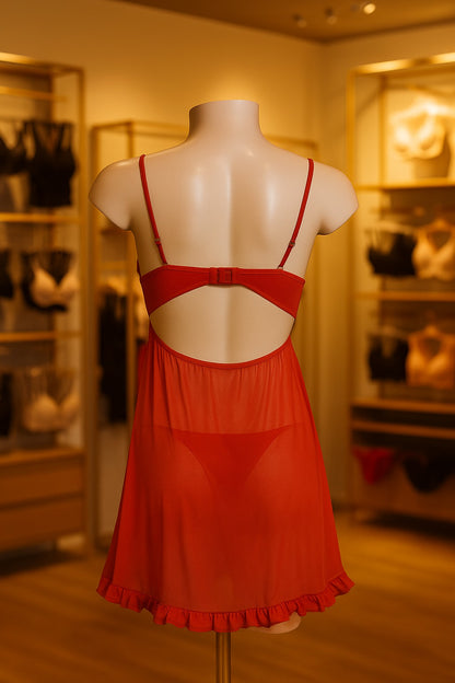 Camisola com a cueca fio dental